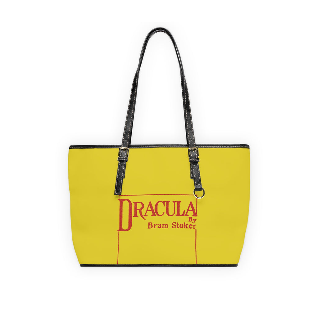 Dracula book cover Tote Bag | Bram Stoker inspired yellow design