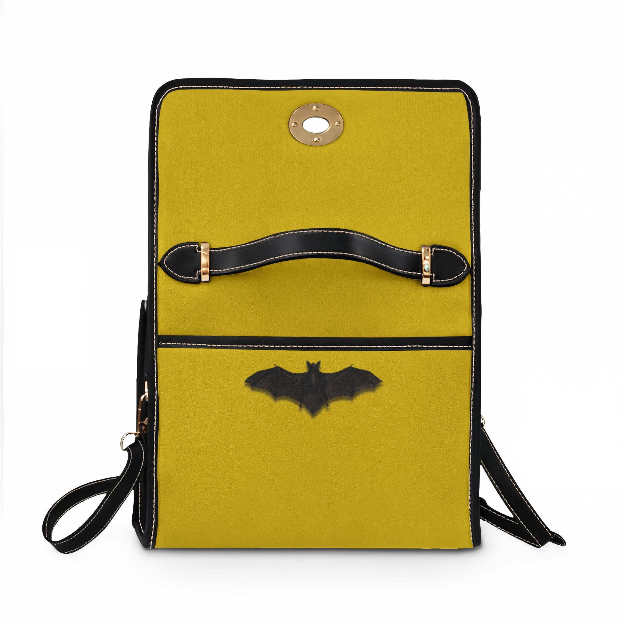 Dracula by Bram Stoker Waterproof Canvas Bag | Gothic Crossbody Vampire Bat | 1897 First Edition | Dark Academia Gift