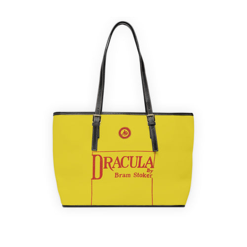 Dracula book cover Tote Bag | Bram Stoker inspired yellow design